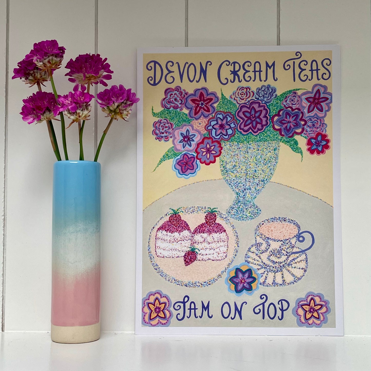 Devon Cream Tea Art