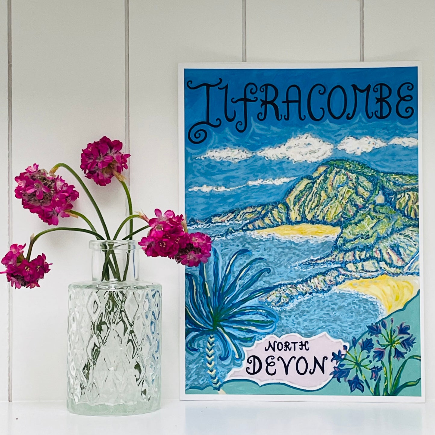 Ilfracombe, Devon - Art Print of Vintage Style Travel Poster - Postcard