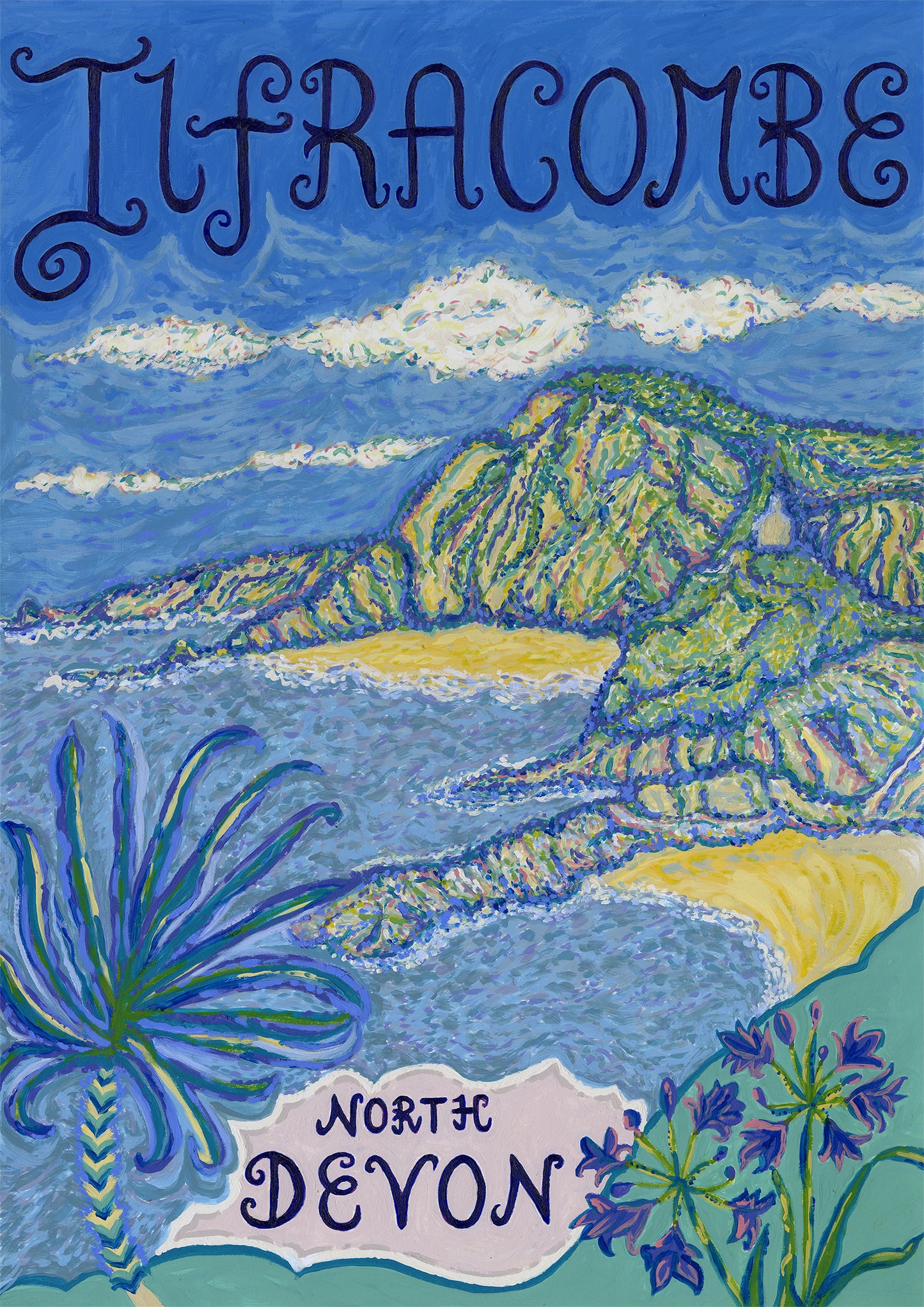 Ilfracombe, Devon - Art Print of Vintage Style Travel Poster