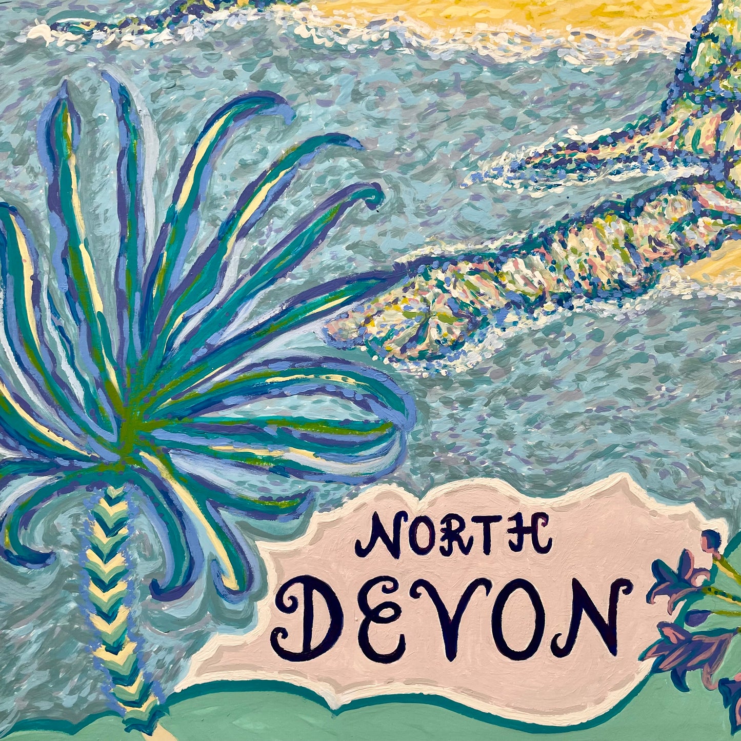 Ilfracombe, Devon - Art Print of Vintage Style Travel Poster - Close Up