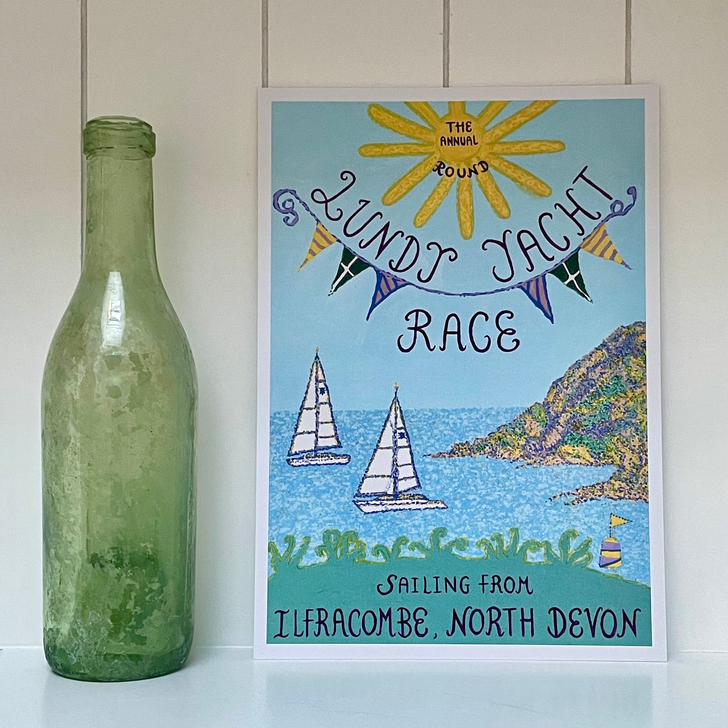 Lundy Yacht Race Art Print